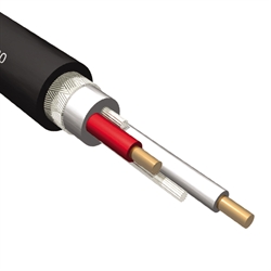 DMX-kabel, 2 x 0,22 mm2, Sort