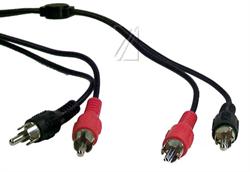 Phono-kabel, Han-Han, 1,5m stereo, std.