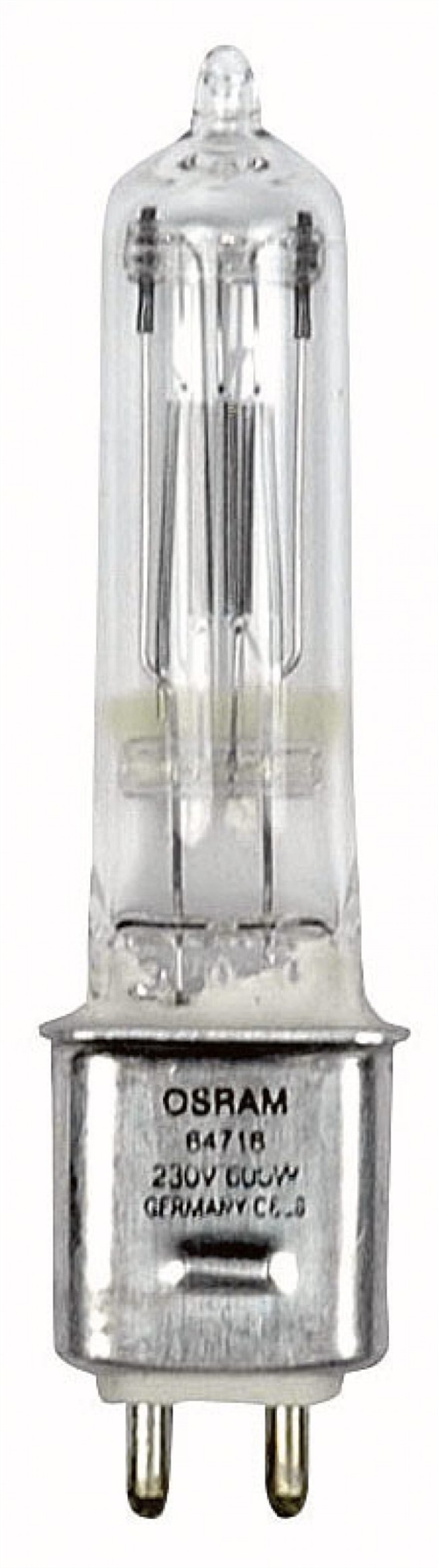 GKV - 240V/600W, GY9,5, Sylvania-pære, 250 timer