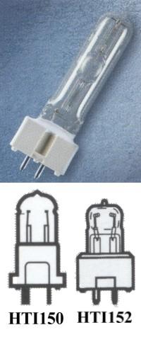 HTI 150w, GY9,5, 750 timer