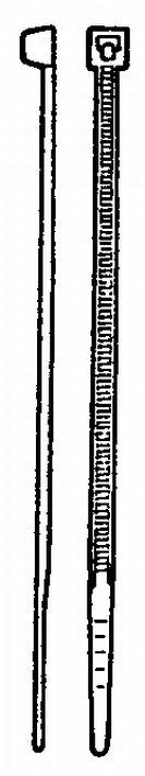 Kabelbinder, 2,5x98mm, 100stk. Sort