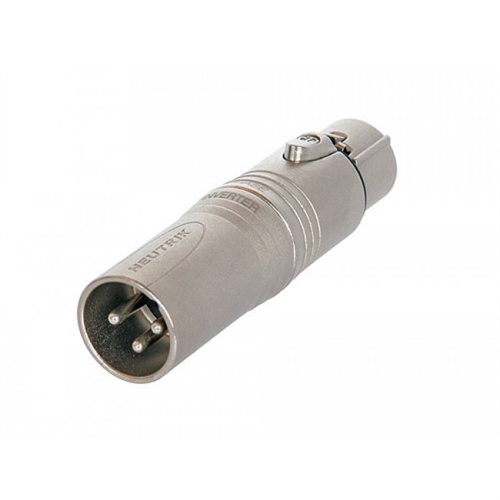 DMX adaptor XLR Neutrik 3p han > 5p hun