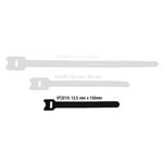 Velco kabelstrop, 150mm Sort