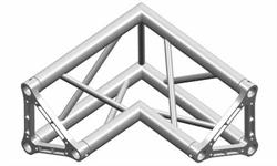 Truss 29 cm side, 3-kant, 2-way 90°, int