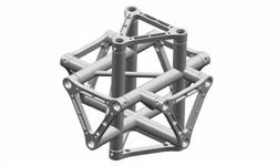 Truss 29 cm side, 3-kant, 6-way Kryds