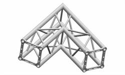 Truss 29 cm side, 4-kant, 2-way 60°