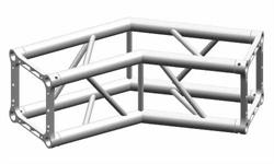 Truss 29 cm side, 4-kant, 2-way 135°