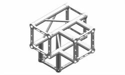 Truss 29 cm side, 4-kant, 4-way tee