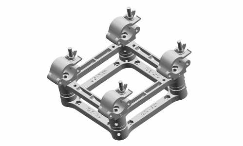 Truss 29 cm side, 4-kant,Clamp module sh