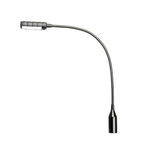 Svanehalslampe LED, til XLR-stik 3p