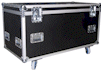 Road Case, 115x55x55cm, med hjul