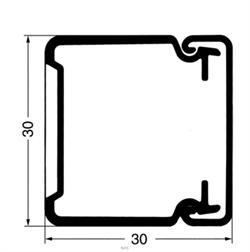 Kabelkanal komp. 30x30mm, Perlehvid