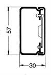 Kabelkanal komp. 30x57mm, Perlehvid