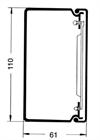 Kabelkanal komp. 110x61mm, Perlehvid