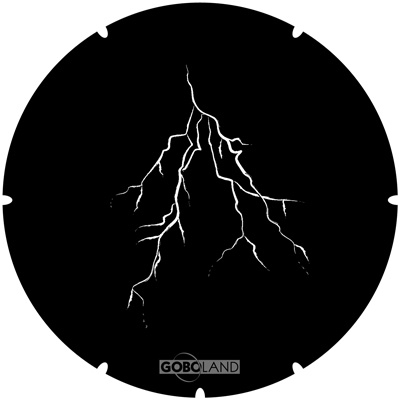 Metal gobo, Lightning strike 1