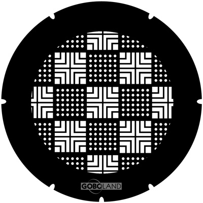 Metal gobo, Metal grid 4