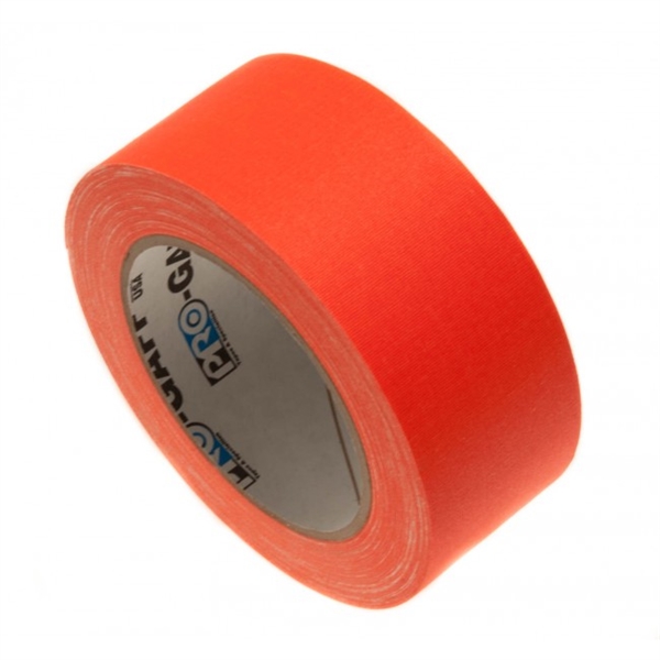 Interconnect æg kort Glow Gaffa Tape, Lærredstape 48mmx22,8m Orange