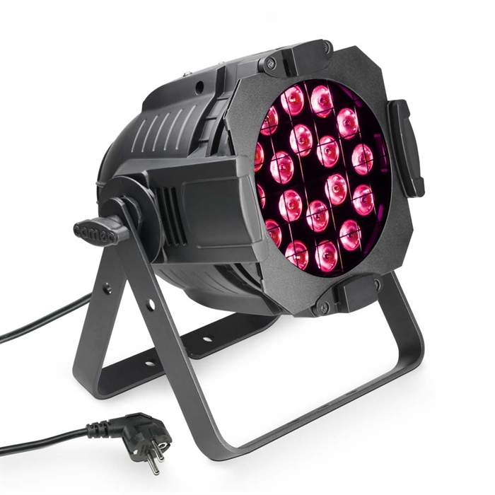 Cameo Studio PAR64 18 x 3 W TRI LED RGB, SORT